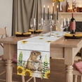 thumbnail image 2 of Table Runners 90 Inches Long Dress Scarves, Groundhog Day Farmhouse Coffee/Dining/Kitchen Table Runner for Living Room, Sunflower Spring Floral Botanical Vintage 13x90 Inch, 2 of 9