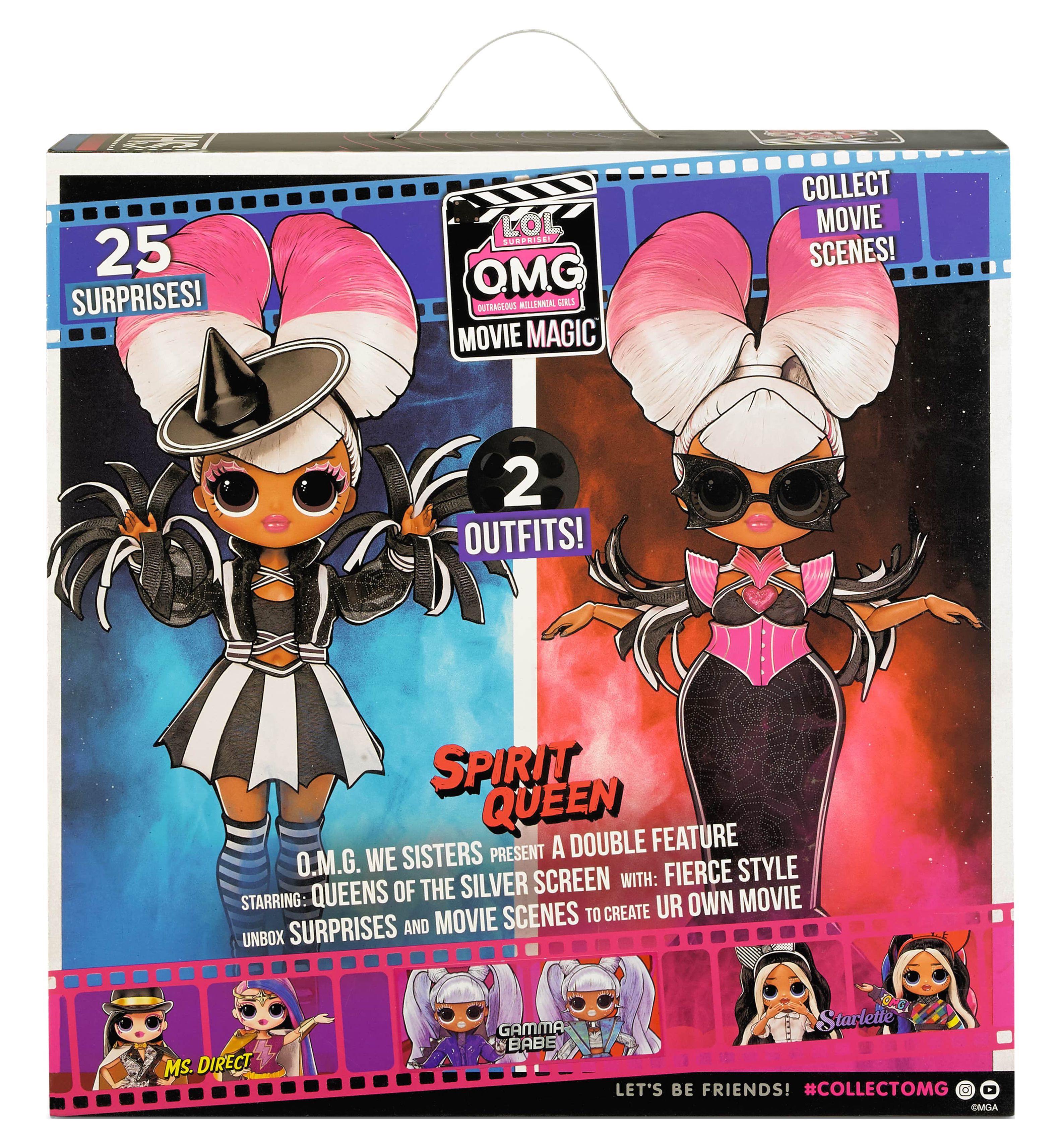 LOL Surprise Omg Movie Magic Spirit Queen Fashion Doll with 25 Surprises Including 2 Fashion Outfits, 3D Glasses, Movie Accessories And Reusable Playset – Great Gift for Girls Ages 4+ - image 5 of 7