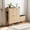 Oak, variant on Large Fluted Shoe Storage Cabinet with Metal Legs, Narrow 4-Tier MDF Creedenza