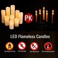 thumbnail image 4 of Velas LED antizerinas sin llama, paquete de 9 con temporizador remoto, 4 of 6