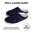 thumbnail image 6 of Kdxio Christmas Deer Women's Men's Slippers Plush Slip-On House Slipper for Winter Indoor Soft Cushion Non-slip Fluffy Slides Slippers-13, 6 of 7