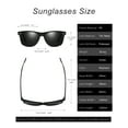 thumbnail image 2 of Square Sunglasses for Men Polarized Women Retro Shades with Case UV400 Protection From Rocf Rossini ( White Frame Blue Lens ), 2 of 7
