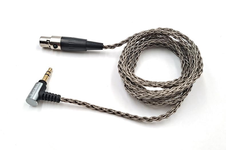 6-Strand 3.5mm to 4-Pin MiniXLR OCC Silver Plated Cable Compatible with AKG K371BT Headphone