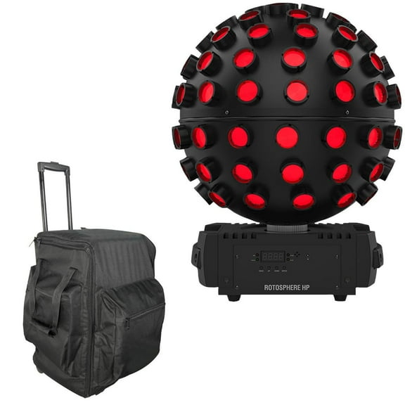 Chauvet DJ Rotosphere HP High Powered 8 Color Mirror Ball Effect & Case Package