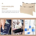thumbnail image 4 of HINTRMENT 2Pcs Bank Deposit Money Bags With Zipper For Bills Storage Ivory Pu, 4 of 5