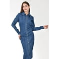 thumbnail image 4 of Vestido midi de mezclilla Roman Fashion /Juvenil, 14603 (Azul medio) azul M, 4 of 5