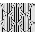 thumbnail image 2 of Outdoor Waterproof Taffeta Fabric By 10 Yard - Soimoi Geometric Print Black | UV Resistant | Ideal for Cushion Covers, Raincoats, Shower Curtains & More | 56" Width, 2 of 7