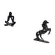 thumbnail image 5 of Escultura de caballo abstracta moderna, figura decorativa coleccionable, adorno para sala de estar, dormitorio, estantería, decoración del hogar, pais, 5 of 8