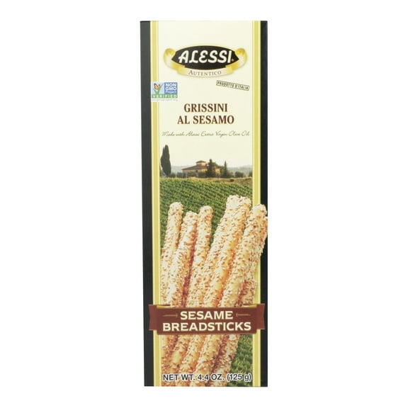 Alessi Grissini Torinesi Thin Breadsticks 3 oz Pack of 2