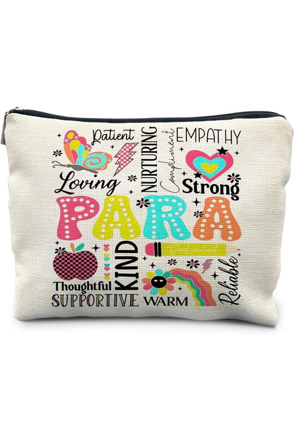 Paraprofessional Appreciation Gifts, Paraprofessional Makeup Bag, Paraprofessional Makeup Pouch
