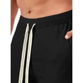 thumbnail image 3 of ORQ Men's Loose Pockets Drawstring Solid Casual Sport Short Pant, 3 of 6