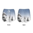 thumbnail image 3 of KLL Snowman And Christmas Tree Pattern Shorts Women,Athletic Shorts High Waisted Running Shorts Pocket Sporty Short Gym Elastic Workout Shorts-Medium, 3 of 7