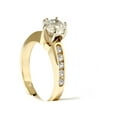 thumbnail image 2 of 1 Ct Diamond Engagement Ring With Channel Set Accents in 10k Yellow Gold, 2 of 2