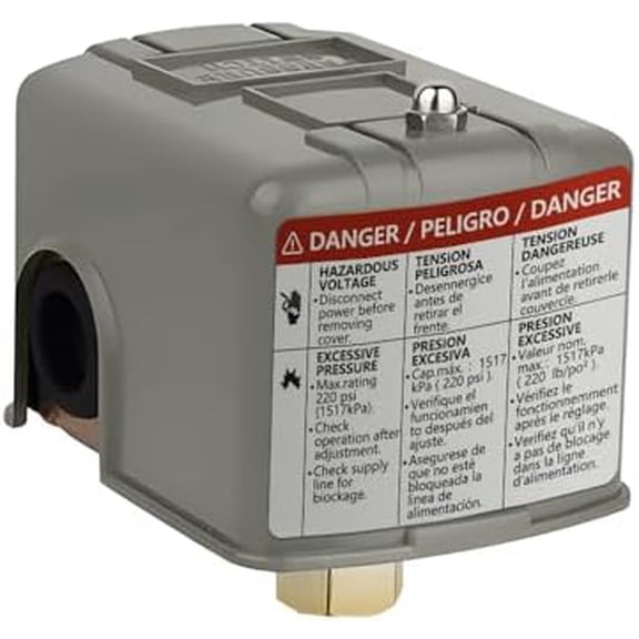 Water Pressure Switch 40-60psi Well Pump Pressure Switch Electric Auto Control Adjustable Differential 1/4" Female NPT$$Tools & Hardware Other