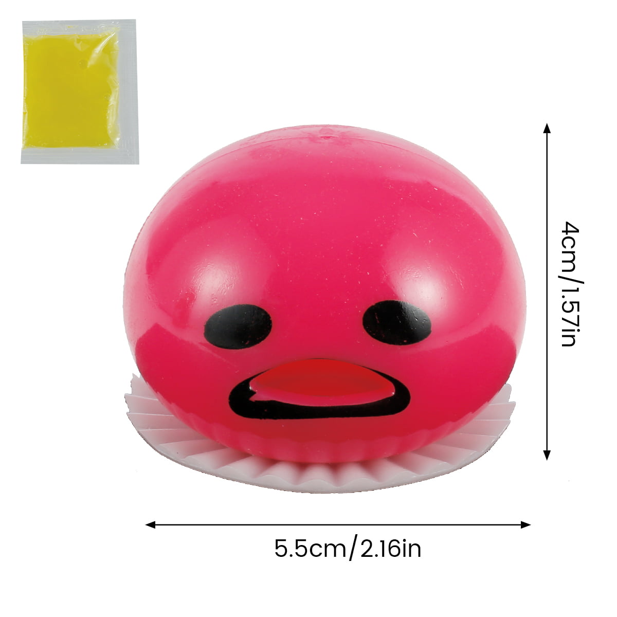 Vomiting Sucking Lazy Egg Yolk Vent Decompression Squeeze Toy Fidget Sensory Toy Novelty Cute Relief Toys Bubble Toy for Children Adults Teenagers Green Funny Sensory Fidget Toys 