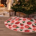 thumbnail image 4 of Salouo Tomatoes Christmas Tree Skirt 48" Farmhouse Christmas Decorations Snowman Xmas Tree Skirt Tree Mat for Holiday Party Decor, 4 of 8