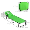 thumbnail image 3 of Outsunny 2 Pcs Chaise Longue d'Extérieur Réglable, Chaise Longue Pliante de Jardin, 3 of 10
