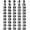 Black, variant on 50 Pcs Numbered Pencil Toppers, Reusable Classroom Pencil Labels for Teachers, Pencil Tracking Markers for Supply Stations and School Organization
