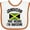 White and Orange, variant on Inktastic Jamaica Awesome Jamaican Boys or Girls Baby Bib