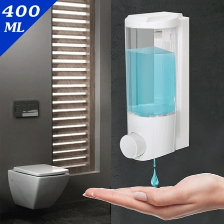 Rohl Wall Mounted Soap (M.Way 400ML Liquid Pumps Liquid Soap Dispenser Wall Mounted Bathroom Shower Body Lotion Shampoo Liquid Soap)