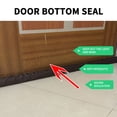 thumbnail image 6 of Door Stop Strip, Door Seam Strip, Filled Door Gasket Strip, Wind Barrier Strip, Door Bottom Sealing, Upgraded Right-Angle Design Ideal for Carpets, Tile, Wood, Vinyl, and Other Floor Types, 6 of 6