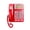 Red, variant on Landline Telephone Corded Desktop Large Button Phone for Seniors with Call Display Corded Phone for Seniors Home Hotel
