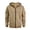 Camel, variant on Men's Flag Print Zip Up Hoodie with Arm Pocket, Casual Cardigan Style Sweatshirt, Large Size Fleece Jacket for Patriotic Events, Christmas, Outdoor Activities,Black,L