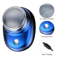 thumbnail image 2 of Afeitadora Electrica Afeitadora eléctrica portátil recargable por USB, regalo para padre y marido, color azul, 2 of 6