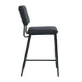 thumbnail image 4 of FurnitureR Independence 27" Full Back Faux Leather Bar Stools - Black (Set of 2), 4 of 8