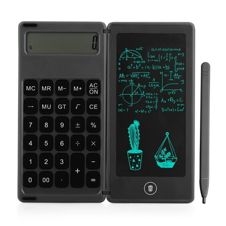 Foldable Calculator & 6 Inch LCD Writing Tablet Digital Drawing Pad 12 ...