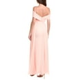 thumbnail image 2 of Badgley Mischka womens  Off-The-Shoulder Wrap Dress, 0, Pink, 2 of 3