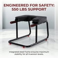 thumbnail image 5 of SHegdu Yoga Inverted Bench, Multifunctional Back Decompression Strength Training Bench, Yoga Assistive Device with 550 lb Weight Capacity and Non-Slip Mat, Suitable for Yoga Exercises, 5 of 8