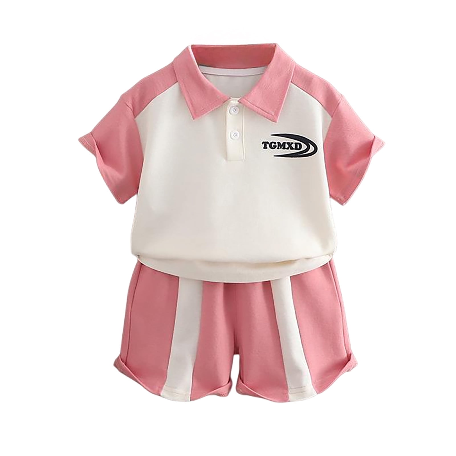 Baby Girl Outfits Kids Toddler Boys and Girls Summer Short Sleeve