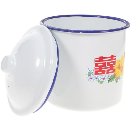 

1pc Enamel Tea Mug Retro Enamel Cup Enamel Drinking Mug Cup Tea Storage Cup