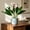 Pink, variant on Artificial Flowers for Home Decor, TOUMENY Realistic Faux Lilies Bouquet with Elegant Silk Petals, No Maintenance Plastic Flowers for Living Room Wedding Floral Arrangements Vase, Yellow