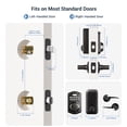 thumbnail image 3 of Veise Keyless Entry Door Lock with Handle, Electronic Keypad Deadbolt, Smart Door Locks, Black, 3 of 8
