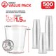 thumbnail image 2 of Vasos de chupito Stock Your Home (45 ml, 500 unidades, tamaño pequeño, plástico transparente), 2 of 7