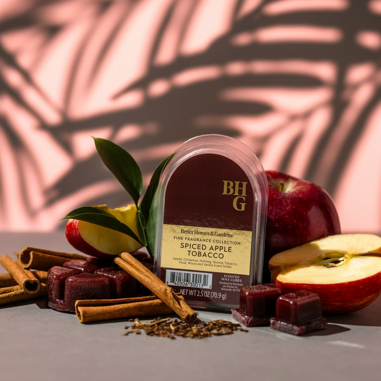 apple tobacco candle Better Homes & Gardens Fine Fragrance Collection, Spiced Apple Tobacco Scented Wax Melts, 2.5oz, Size: 2.5 oz