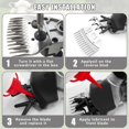 thumbnail image 4 of Soapow 1000W Electric Sheep Shears, Professional Animal Grooming Clippers, Farm Livestock Haircut Kit with 2 Blades, 6 Speed Heavy Duty, for Thick Coat Animals, Cats, Dogs, Pets  (Black), 4 of 9