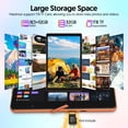 thumbnail image 3 of FITIFUN 10.1 inch Android 16 Tablets,8GB RAM 32GB ROM 1TB Expand,Five-Core,HD Display,Gemini AI-Orange, 3 of 9