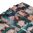 thumbnail image 4 of Cortina de ducha My Hero Academia con diseño de dibujos animados, con 12 ganchos, impermeable, lavable, de poliéster, para decoración del baño, 60 x 72 pulgadas, de hierro, 4 of 8