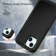 thumbnail image 7 of I-HONVA Compatible with iPhone 15 Case,3-Layer Military Grade Drop Protection Anti-Slip Bumper Rugged Shockproof Dustproof Protection 6.1 inch Phone Case,Black, 7 of 7