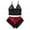 598#Red, variant on Bra and Panty Sets for Women Seamless Bralettes Lingerie Sexy Sets Comfortable Sports V Neck Bras Panty Thongs Sets