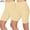 A_ Khaki, variant on Mwjwdo Women's High Waist Lounge Yoga Shorts, 8" Biker Gym Shorts for Women, Comfy Elastic Solid Color Yoga Pants for Ladies Gray XL