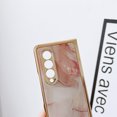 thumbnail image 5 of for Samsung Galaxy Z Fold 4 7.6" 2022 Lightweight Marble Folding Case, Premium Hard PC Anti-Drop & Shockproof Protective Case for Samsung Z Fold 4 Ladies Girls Women, Pink, 5 of 6