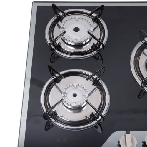 30in Stainless Steel Cook Top Built-in 5 Burners Stove LPG/NG Gas Cooker Hob
