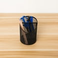 thumbnail image 4 of Miangastore Black Creative Pencil Cups Beveled Pen Container Metal Holder Desktop Storage Decoration 1 Set Desk Organizer, 4 of 8