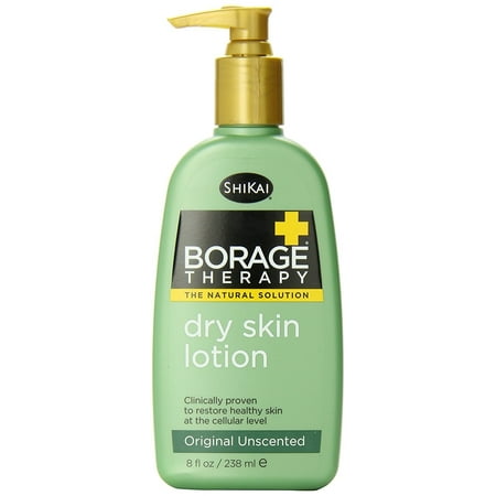 ShiKai Borage Therapy - Natural Dry Skin Lotion, Offers Real Relief from Dry, Red and Itchy Skin (Unscented, 8 (The Best Lotion For Dry Itchy Skin)