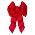 thumbnail image 2 of Holiday Trim 7372 11 Loop Deluxe Velvet Wired Bow - Red, 2 of 2