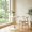 White, variant on Round Coffee Table with Tulip Base - Modern Wood Grain Design for Living Room